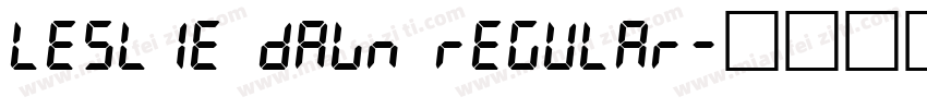Leslie Dawn Regular字体转换